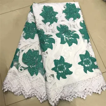 

Newest Milk Silk African Lace Fabric High Quality French Lace Fabric Nigerian Tulle Lace Fabric For Wedding Dress df5-79