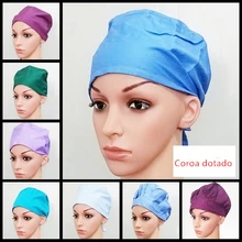 Хирургическая шапочка доктора и медсестры Операционная шляпа стоматологический салон красоты Рабочая шляпа Европа и США печатная шляпа C