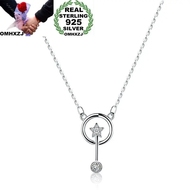 

Ожерелье OMHXZJ из стерлингового серебра 925 пробы с фианитами ААА