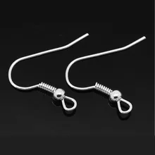 DoreenBeads, сплав, серьги, компоненты, серьги, твист, серебряный цвет, 21 мм(7/") x 18 мм(6/8"), 24 шт., новинка