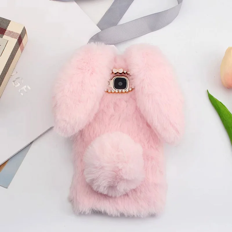 Vonada плюшевый чехол для Huawei Honor 5C европейская версия милый с ушами кролика из меха