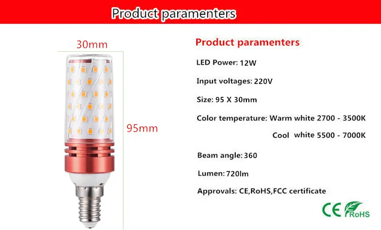 1X E27 E14 8 Вт 12 Вт 16 Вт SMD2835 светодиодный светильник для свечи 220 в 230 В экономит энергию теплый/холодный белый Светодиодный светильник для кукурузы Bombillas домашний свет