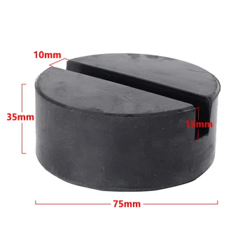 

Car Truck SUV Lifting Jack Rubber Pad Slotted Hydraulic Pad Black Universal