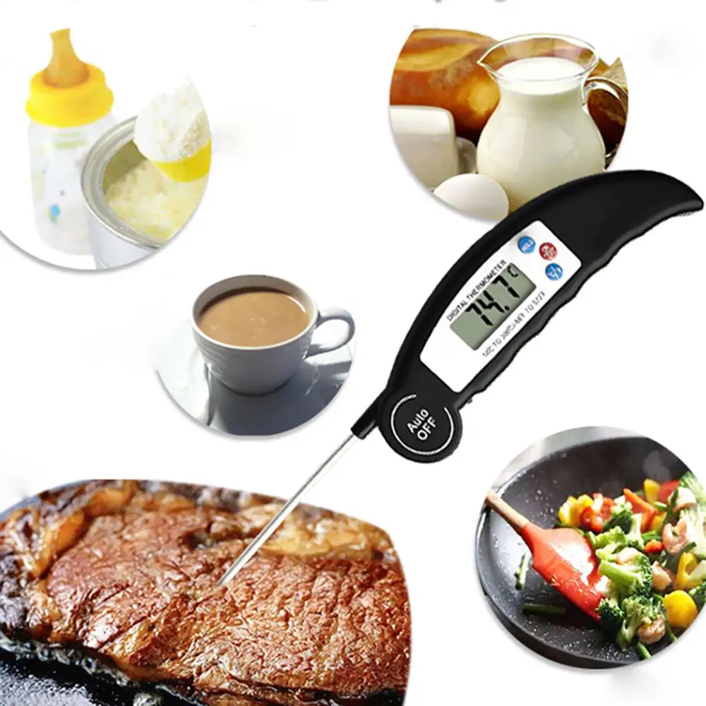 

Digital Instant Read Meat Oil Thermometer Kitchen Cooking Tools for Oil Deep Fry BBQ Grill Smoker Thermometer