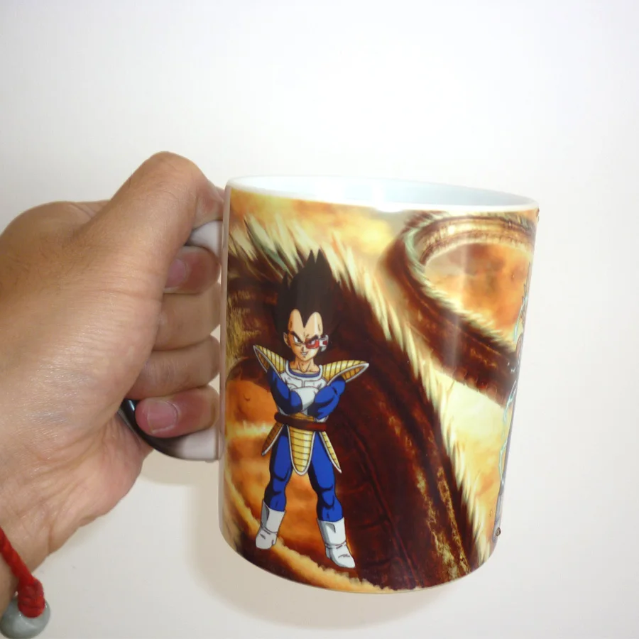 Dragon Ball Z Вегета кружка кофе Mark термочувствительных изменения чай с молоком Copo керамические измерения температуры подарок на день рождения