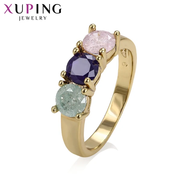Xuping Elegant Jewelry Ring Color Ice Stone Jewelry for Women Christmas Day Gift Xuping Elegant Jewelry Ring Color Ice Stone Jewelry for Women Christmas Day Gift