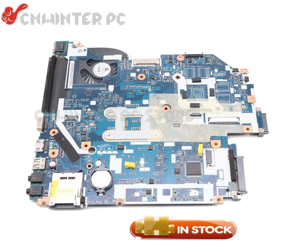 NOKOTION для acer aspire V3-571 E1-571G материнская плата для ноутбука NBC1F11001 Q5WVH LA-7912P HM70 Бесплатный процессор с радиатором