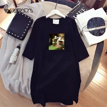 Summer Women Dresses Fashion Santa Claus Girl Loose Print Mujer Black White Mini Dress Plus Size Christmas Streetwear Dress Summer Women Dresses Fashion Santa Claus Girl Loose Print Mujer Black White Mini Dress Plus Size Christmas Streetwear Dress