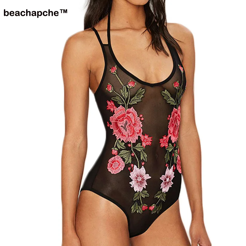 

Women Elegant Bodycon Jumpsuit 2019 New Summer Style Rompers Digital printing Vintage One Piece Sexy Club Bandage Jumpsuits