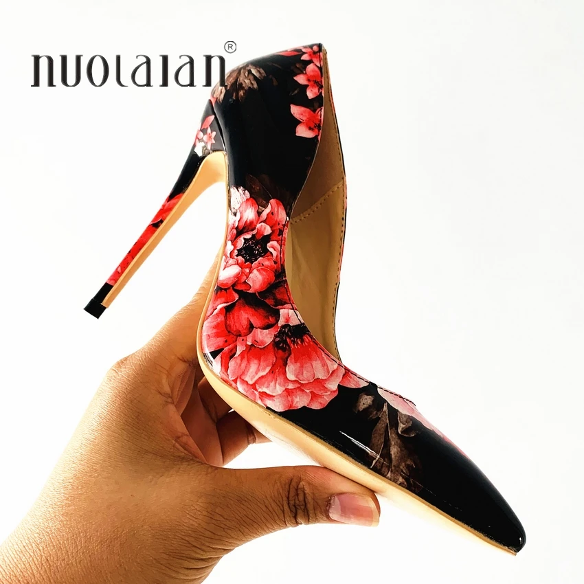 

Женская обувь с закрытым носком женские туфли-лодочки на высоком каблуке 12 см, 10 см, 8 см женские туфли из лакированной кожи с острым носком на тонком каблуке для вечеринки