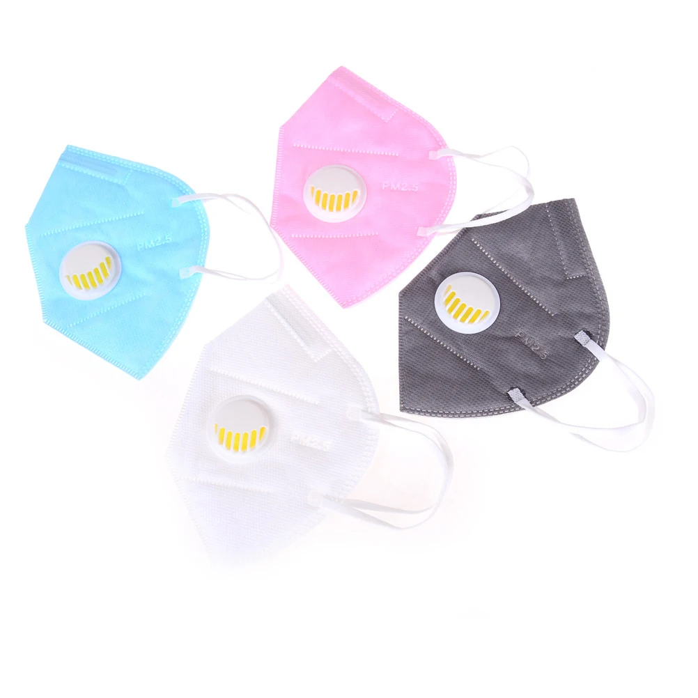 

Breath Valve Anti-dust Activated Carbon Filter Adult Fabric Breathing Anti-fog Health Care 1PCS Anti Haze Disposable Mouth Mask