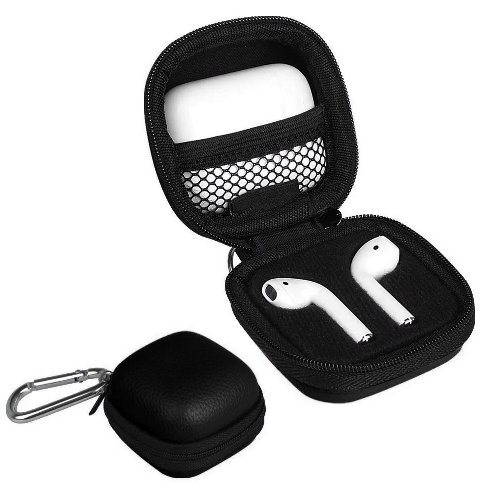 Leather protective case ith Metal carabiner For AirPods Apple Bluetooth Earphone Storage Box Headset bluetooth ear Leather protective case ith Metal carabiner For AirPods Apple Bluetooth Earphone Storage Box Headset bluetooth ear