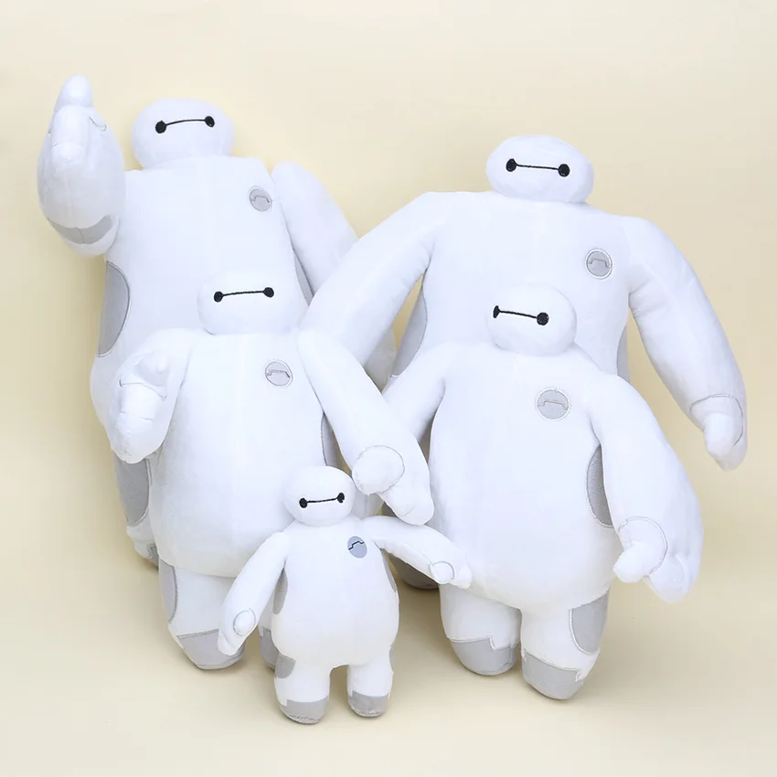 

Anime Big Hero 6 Baymax Plush Toy Baymax Robot Hand can move Stuffed Soft Doll Plush Baby Toy