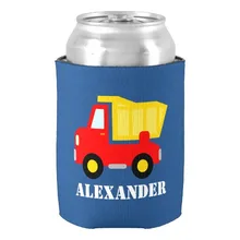 Дети персонализированные может кулеры с игрушка самосвал изоляторов напитка душа ребенка и День рождения Сувениры напиток изолятор