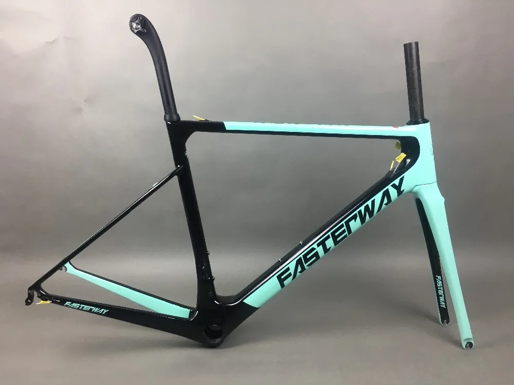 Flash Deal 2019 design super light FASTERWAY classic carbon road frameset D Brake carbon bike frame:Frameset+Seatpost+Fork+Clamp+Headset 14