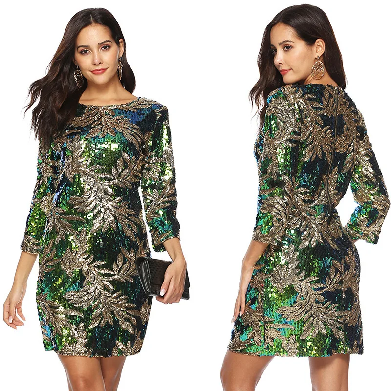 

2019 Rushed Hot Sale Cotton Dress Vestido Longo Long-sleeved Embroidered Sexy Dress Of Cross-border And Autumn Women's Wear