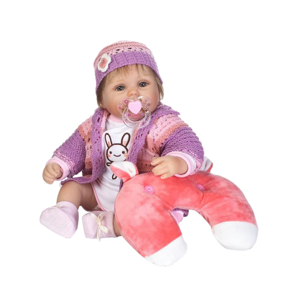 

42 cm BJD Lifelike Reborn Baby Born Doll Newborn Doll With Clothes Kids Soft Playmate Toy For Girls Birthday Gift AP11f