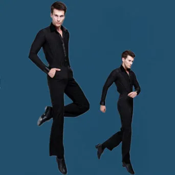 DB23596 mens latin dance shirt-6