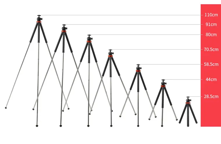 XILETU XS-110 легкий мини настольный штатив из нержавеющей стали для путешествий, альпинизма, беззеркальная камера Smartphoto 1050 мм