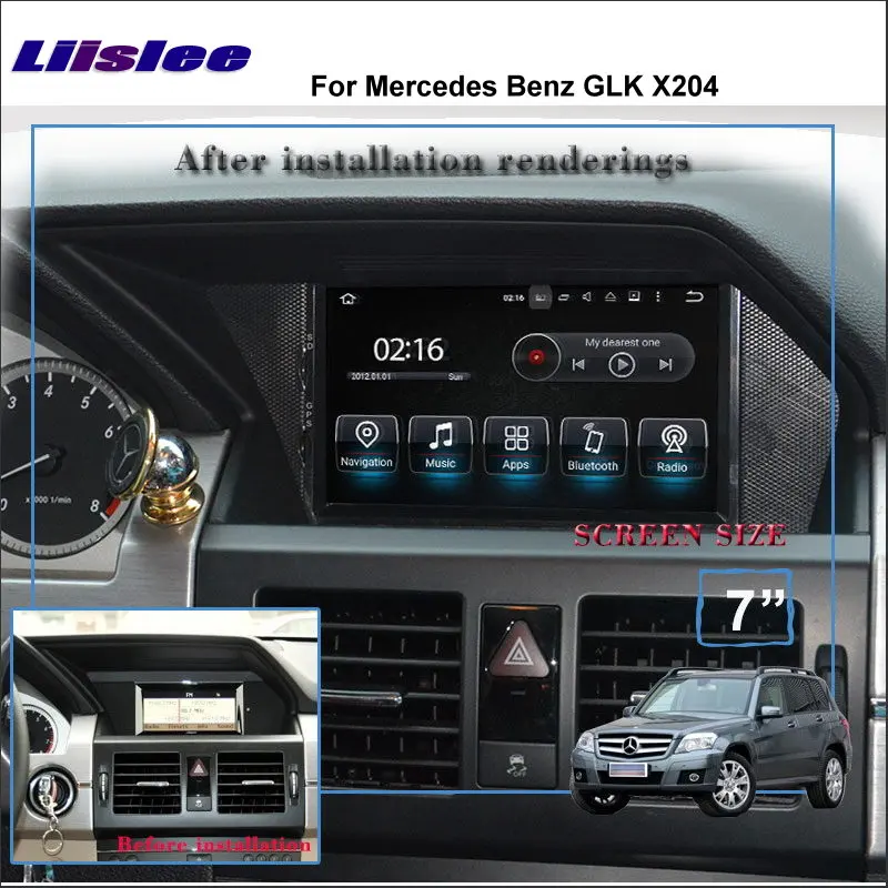 Cheap Liislee Android Multimedia For Mercedes Benz GLK X204 2008~2012 Radio Audio Stereo CD DVD Player GPS Map Navi Navigation System 5