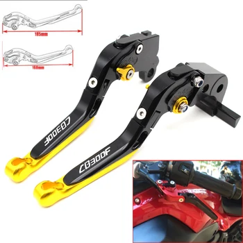 

Motorcycle CNC Adjustable Foldable brake Clutch Levers for Honda CB300F/FA 2014-2016 with Logo (CB300F)