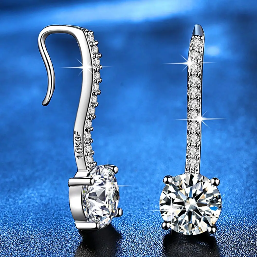 

Beiver Fashion Jewelry Silver Plated Earrings for Women AAA+ Zircon Jewelry Gifts for Ladies