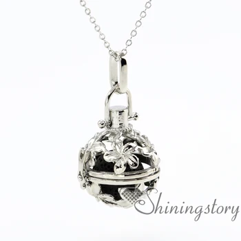 

flower ball openwork aromatherapy necklace diffuser locket wholesale perfume locket essential oil diffuser jewelry wholesale