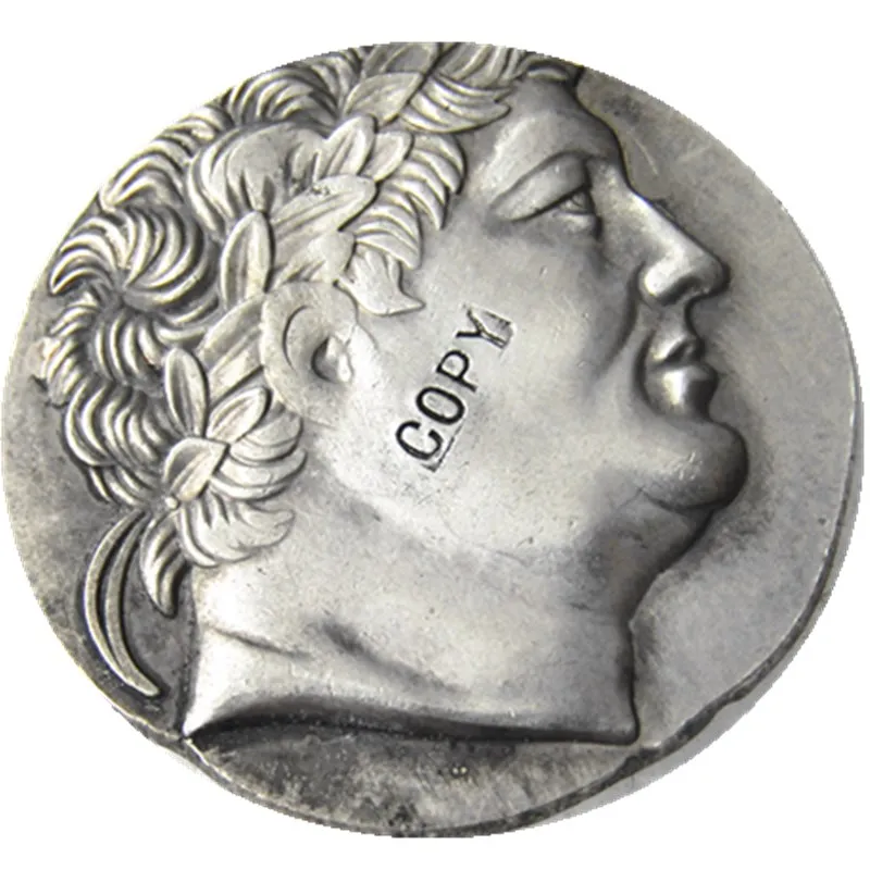 

G(17)Rare Ancient Greek Coin -415 Tetradrachm Silver Plated Copy Coins