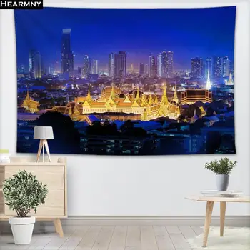 

Custom Bangkok Wall Tapestry Home Decorations Wall Hanging Forest Tapestries For Bedroom 100x150CM,140x250CM