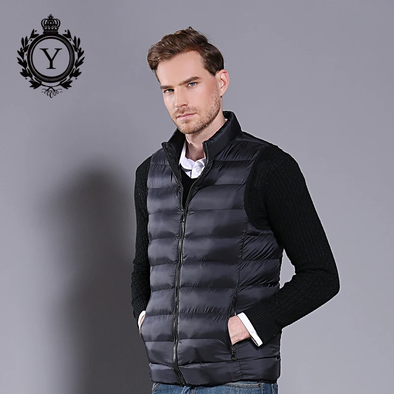 COUTUDI Autumn Vest Men Fashion Stand Collar Men's Sleeveless Jackets Casual Slim Cotton Pad Coats Man Winter Vests & Waistcoats