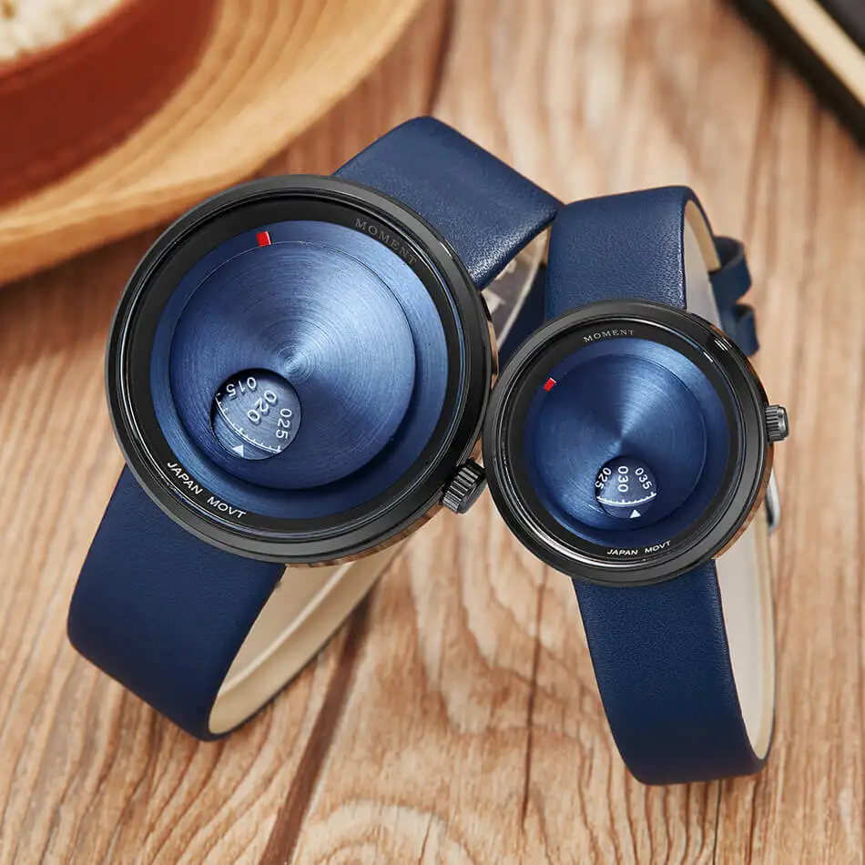 Simple Couple Watch Minimalist Turntable Men Women Watch Leather Strap Smooth Quartz Wristwatche Male Ladies Clock Gifts relogio hair clip circel ladies ponytail holder headwear male chinese style hairpins hair accessories hair fork floral hair stick