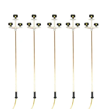 

Best 3Led Street Lamp 1:100 Ho Scale Led Street Light Scenery Mini Lamppost For Sand Table Model 3