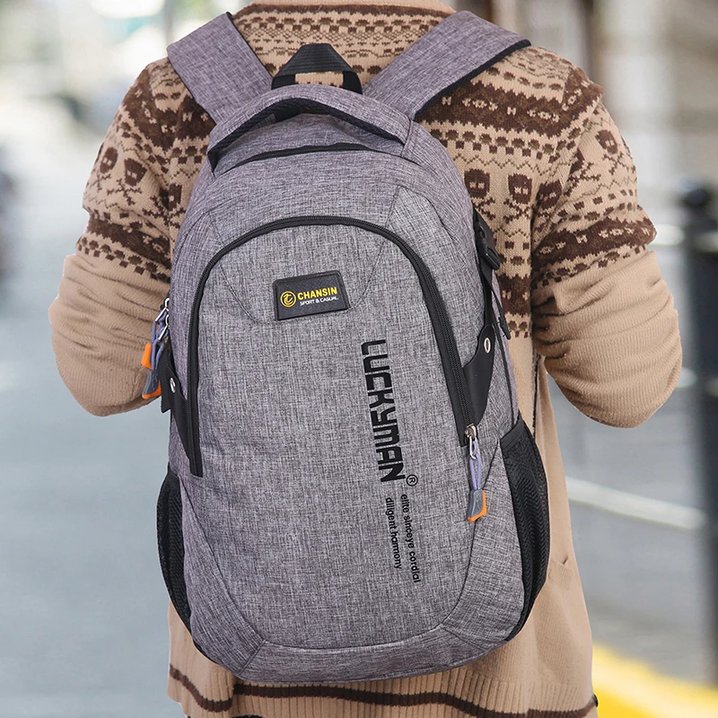 Mochila escolar Unisex impermeable de nailon a estrenar Mochila para hombres de negocios y mujeres Mochila de poliéster Mochila para ordenador Mochila