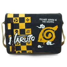 Anime Naruto Cosplay Anime alrededor de la bolsa de Mensajero de viaje de regalo de cumpleaños hombres y mujeres bolsa de hombro
