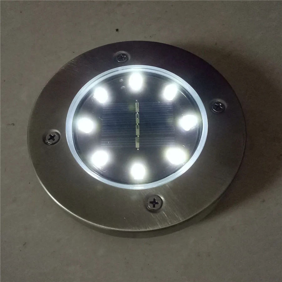 

Thrisdar 10PCS Solar Powered Ground Light 8 LED Outdoor Garden Landscape Pathway Solar Buried Floor Light Underground Lamps