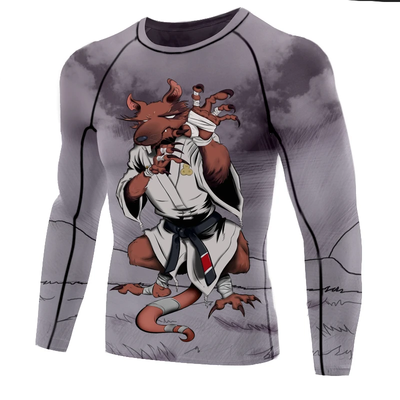 

WYOTURN Sublimated Printed Boxing Jerseys mma Fitness Muay Thai Thight Men Rashguard High Elasticity MMA Jiu Jitsu Rash guards