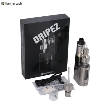 

100% Original Kanger Drip EZ Starter Kit 80W Box Mod Vape with Pump And Push RBA 0.3Ohm Drip coil 0.2Ohm DripEZ Kit