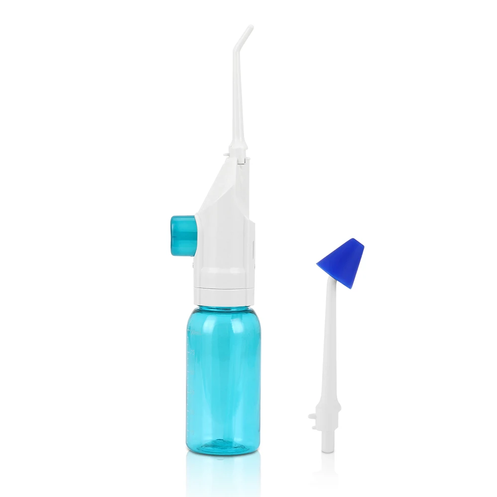 2 насадки давление Стоматологический Ирригатор компактный ороситель для полости рта носовые ирригаторы Oral Jet Flossing зуб очиститель инструменты 180 мл