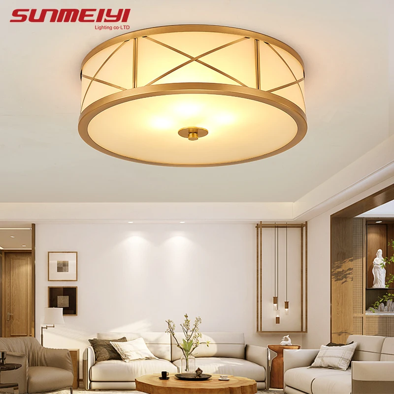 Винтажный дизайн светодиодный потолочный светильник круглый простой lampara de techo современные светильники для гостиной спальни кухни