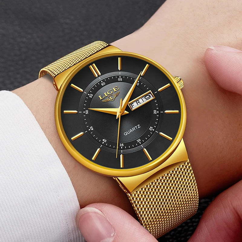 Relogio Masculino 2020 LIGE новые мужские часы Лидирующий бренд Роскошные ультра тонкие