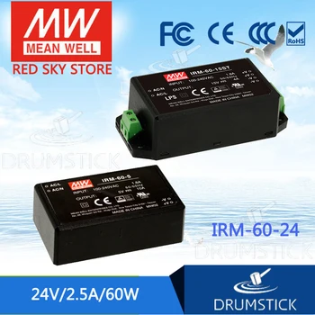 

Steady MEAN WELL IRM-60-24 24V 2.5A meanwell IRM-60 24V 60W PCB mounting style