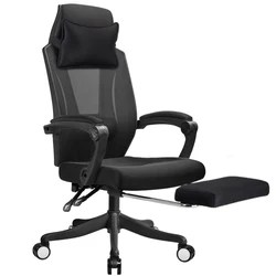 Leisure Mesh Cloth Computer Chair Lifted Rotated Multi-function Office Chair Household Reclining Computer Chair with Footrest Leisure Mesh Cloth Computer Chair Lifted Rotated Multi-function Office Chair Household Reclining Computer Chair with Footrest