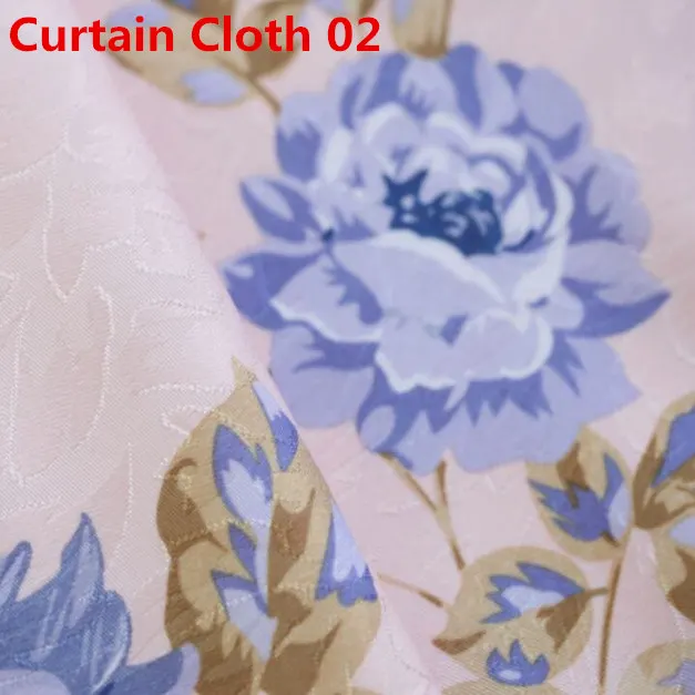 Розовые цветочные шторы для гостиной, на окно, для спальни, с принтом, вуаль для детей, для девочек, для комнаты, прозрачные ткани, шторы, X086#30 - Цвет: Curtain Cloth 02
