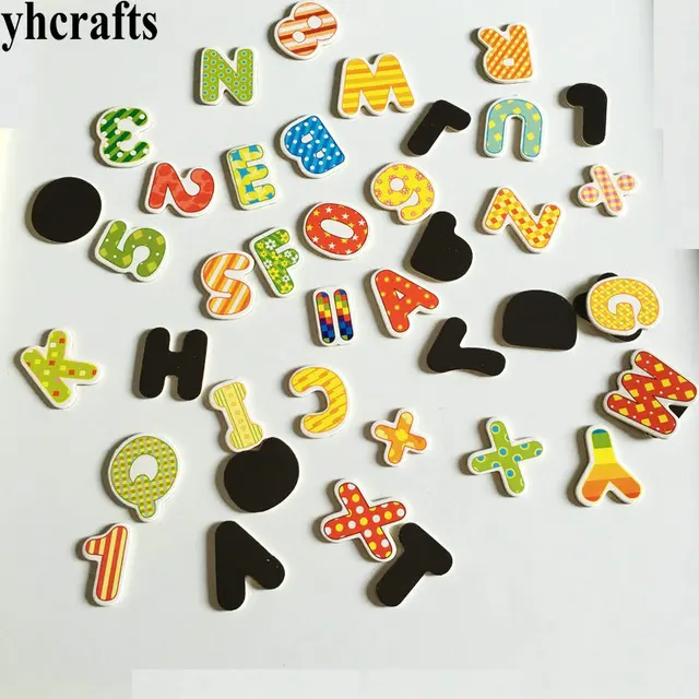 41PCS/LOT.Letters.numbers.math soft magnet,white blackboard magnet.Kindergarten supplies.Teach your own.Math toys.English learn 3