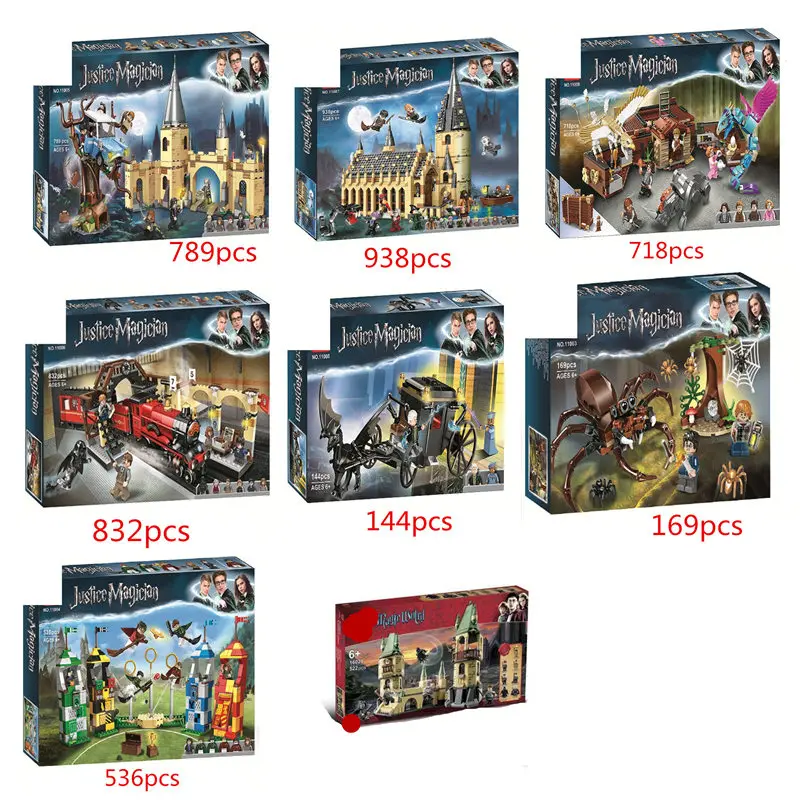 

New Harri Potter Serices Hogwarts Great Hall Building Blocks Model Toys For Children Compatible With Legoings 75954