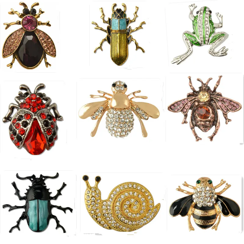 

2019 New Fashion 9 Styles Acrylic Brooches Pins Cute Animals Broche Badge Collar Broches for women Men Broches mujer Jewelry
