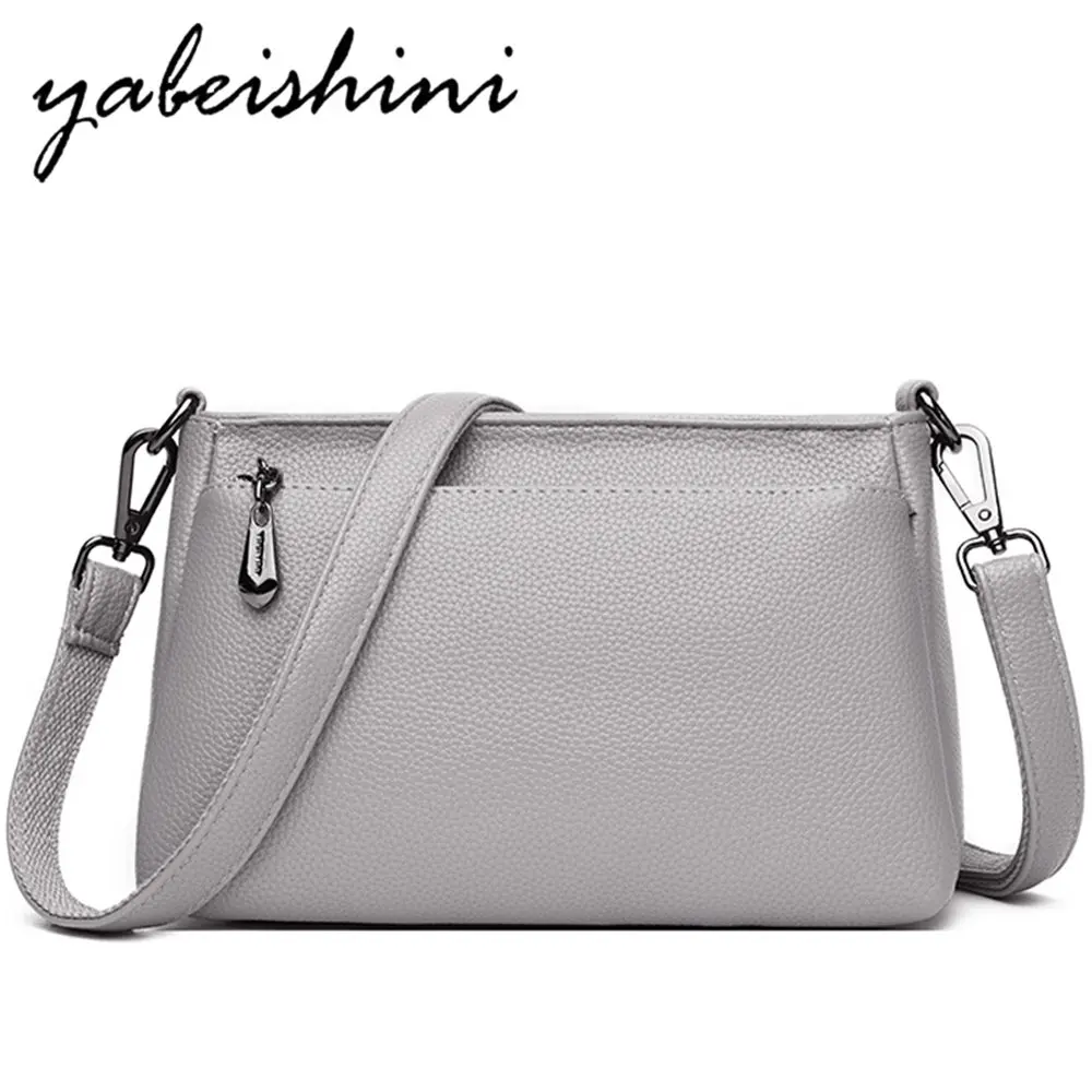 

New Women Gray tote Crossbody Bags Women Bags for shoulder luxury handbags Messenger Bags Bolsa Feminina Shoulder leather Female