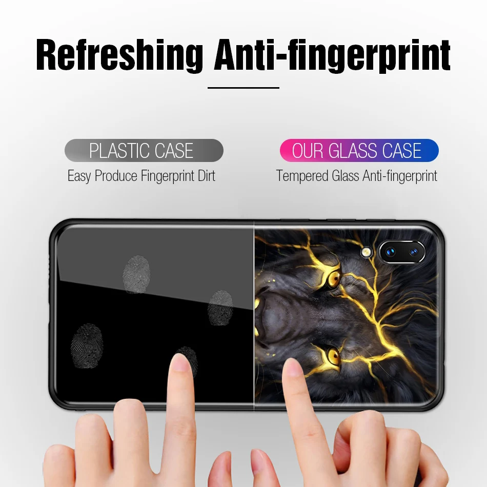 Animal Case for iPhone X 8 Plus Luxury iphonex Coque Glass Phone Cases for iPhone 8 Plus X 7 6s 6 Plus Case Silicone Cute Cover (5)