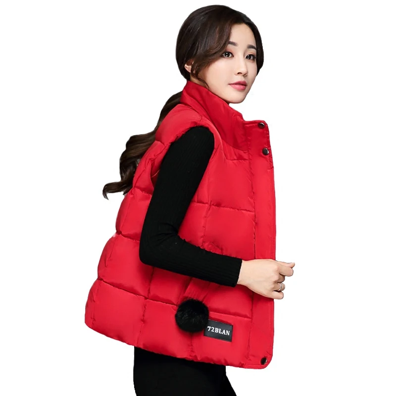 New Winter Vest Women Brand cotton down vest 2018