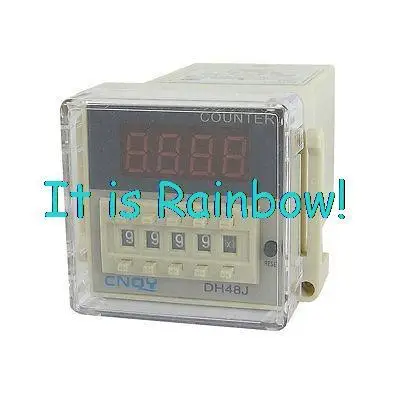 

Free Shipping DH48JA 1-999900 LED Display Digital Counter Relay AC 48V 50/60Hz
